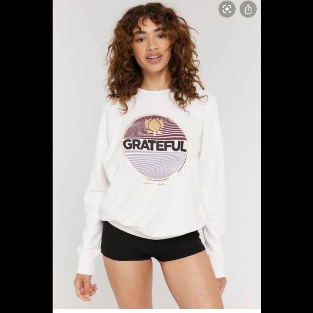 Spiritual Gangster White Grateful Sweater